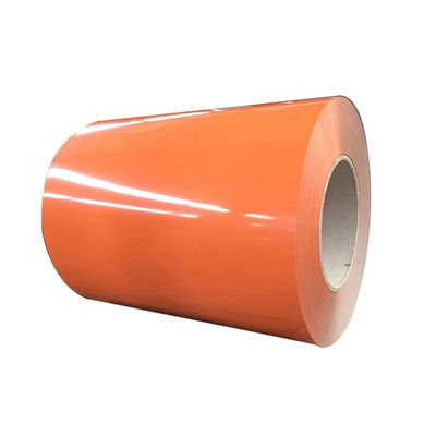 البرتقالي Dx51d لفائف الفولاذ المطلي بالألوان ASTM Ral3005 6005 3013 9016 5015