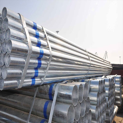 A106 A36 BS1139 MS أنبوب فولاذي كربوني أنبوب دائري مجلفن بالغمس الساخن